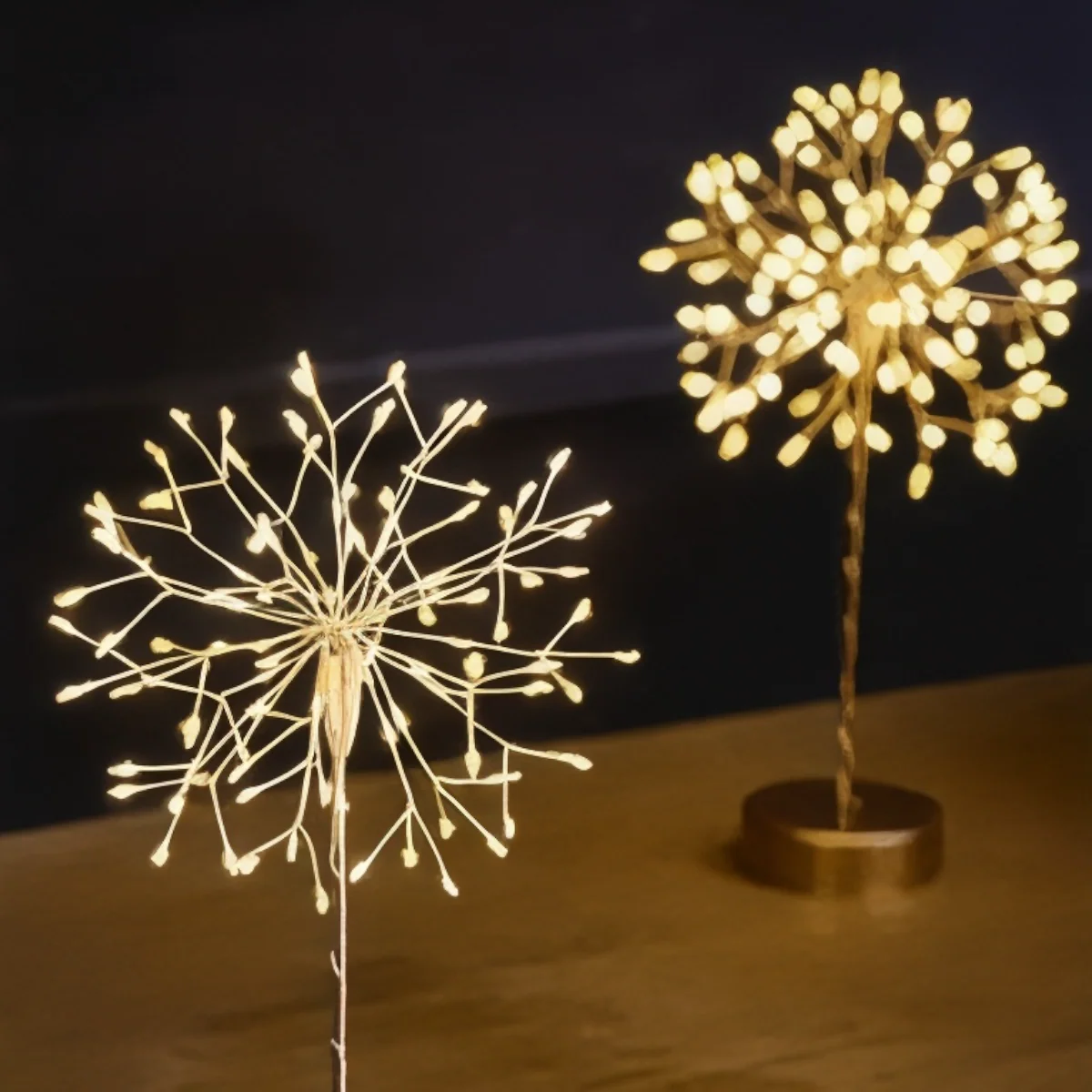 Mini Table Dandelion Indoor Light Lamp 27cm Silver - Image 3