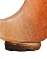 Nepal Crescent Moon Pink Natural Salt Lamp - Image 5