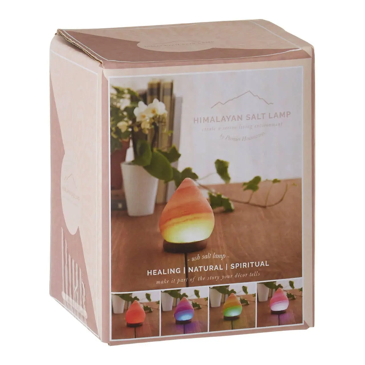 Nepal Teardrop Salt Lamp 13cm - Image 3