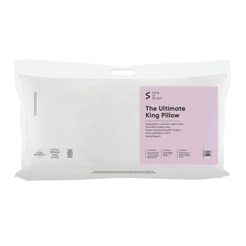 The Ultimate King Pillow - Extra long cotton pillow for King & Super King beds - Image 3