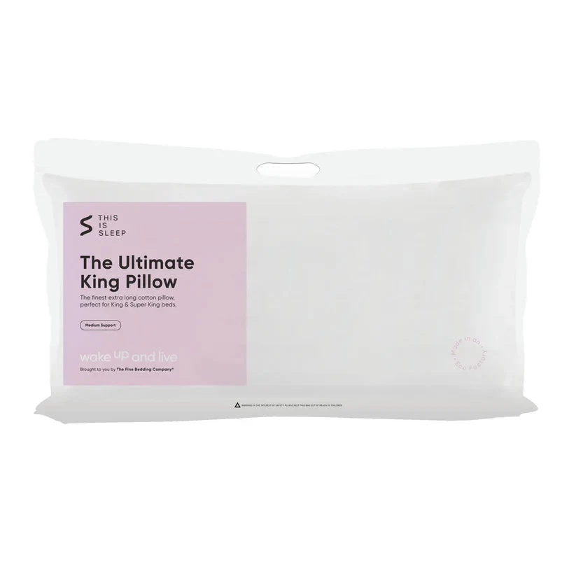 The Ultimate King Pillow - Extra long cotton pillow for King & Super King beds - Image 4